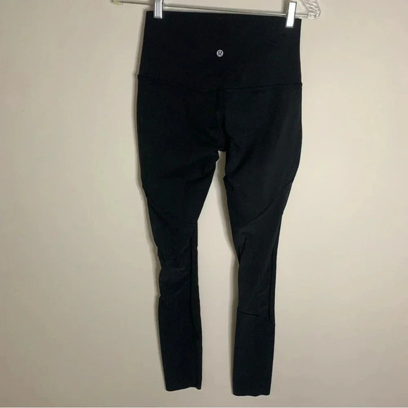 Lululemon  Black High Rise Legging Mesh 4 - Picture 2 of 8